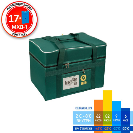 Термоконтейнер в сумке-чехле Термо-Конт МК ТМ-20 (25,5 л) (материал внутренних поверхностей: ламинированный картон)